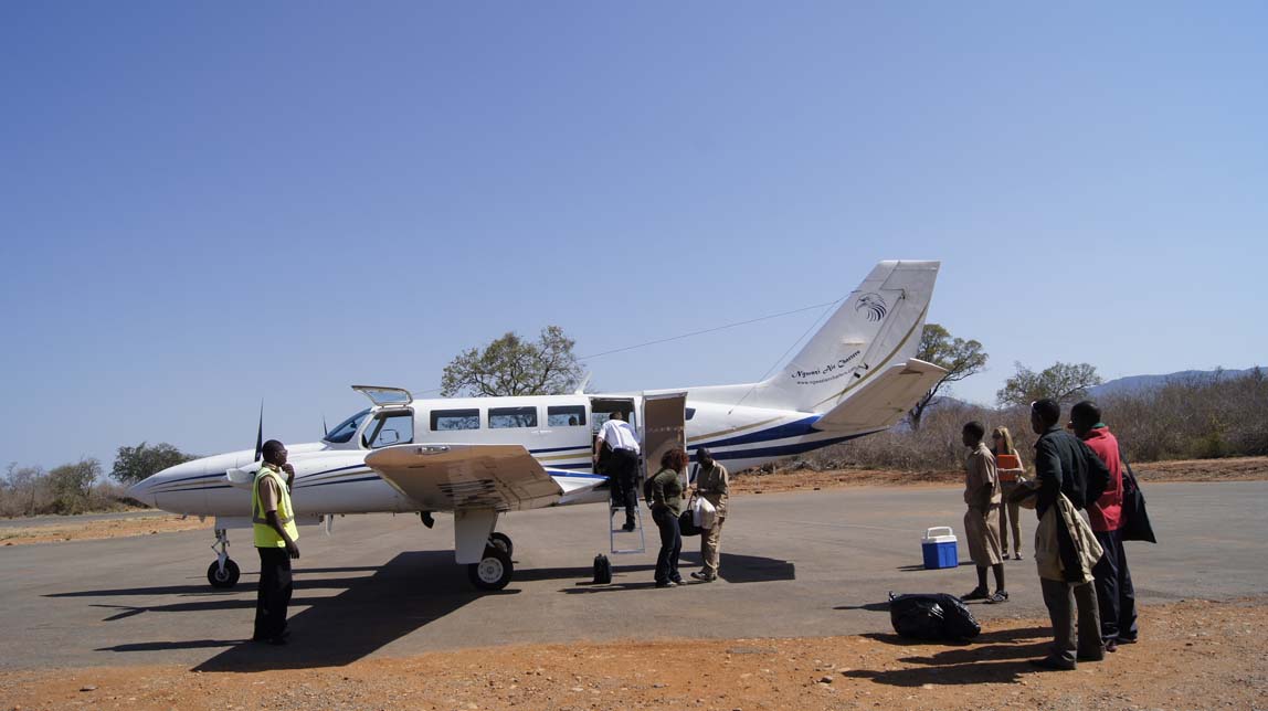 our charter plane