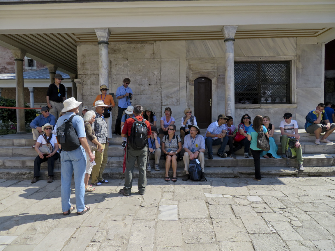 waiting at the Hagia Sophia