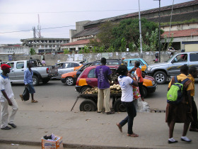 taxis on street