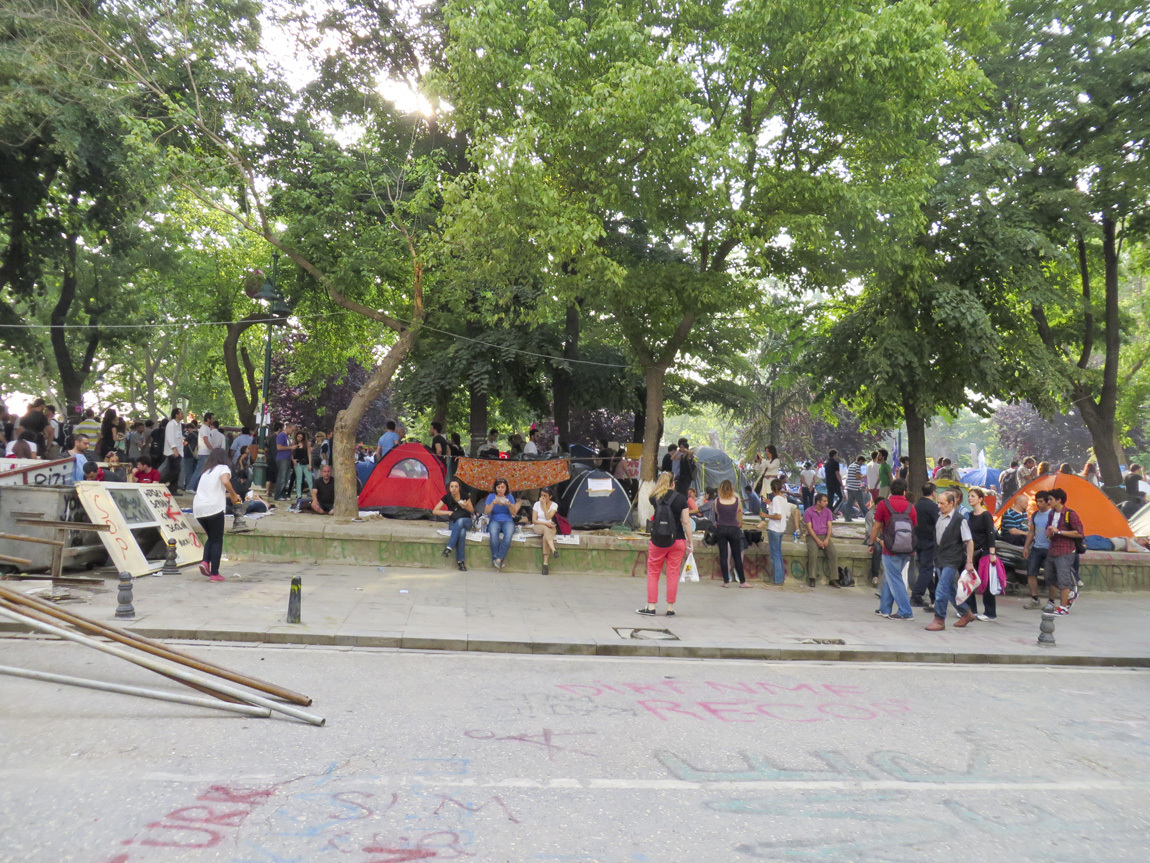 Taksim Square campers